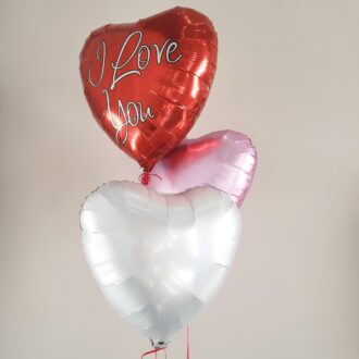 Valentine's Mylar Balloon Bundle (3)