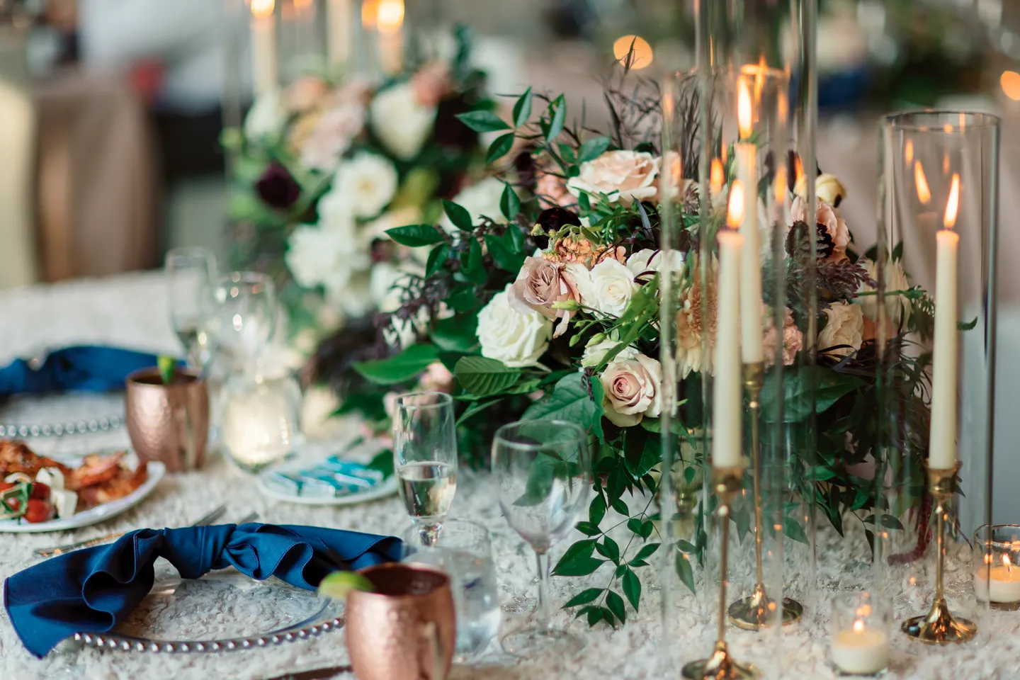 Emma & Scott Wedding Decor at Anderson Gardens Services by Event Floral